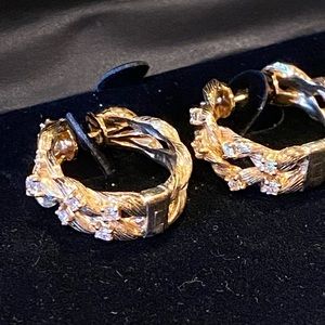 Effi 14K yellow gold earrings with diamonds